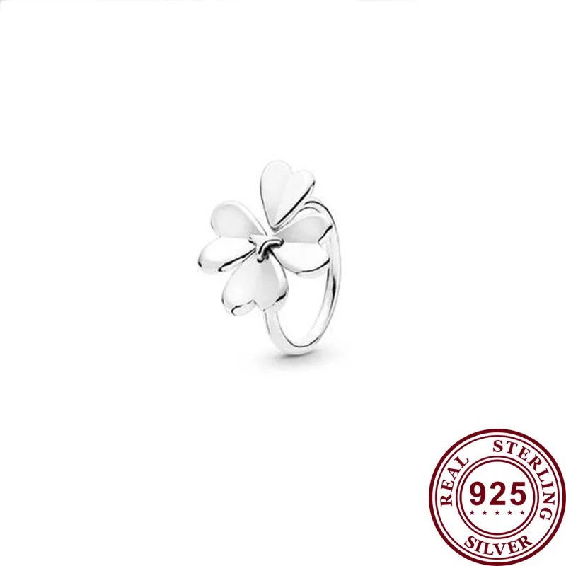 

Original 925 кольцо Silver Pan Ring Creative Lucky Spinning Clover Pan Ring For Women Wedding Party Gift Fashion Jewelry