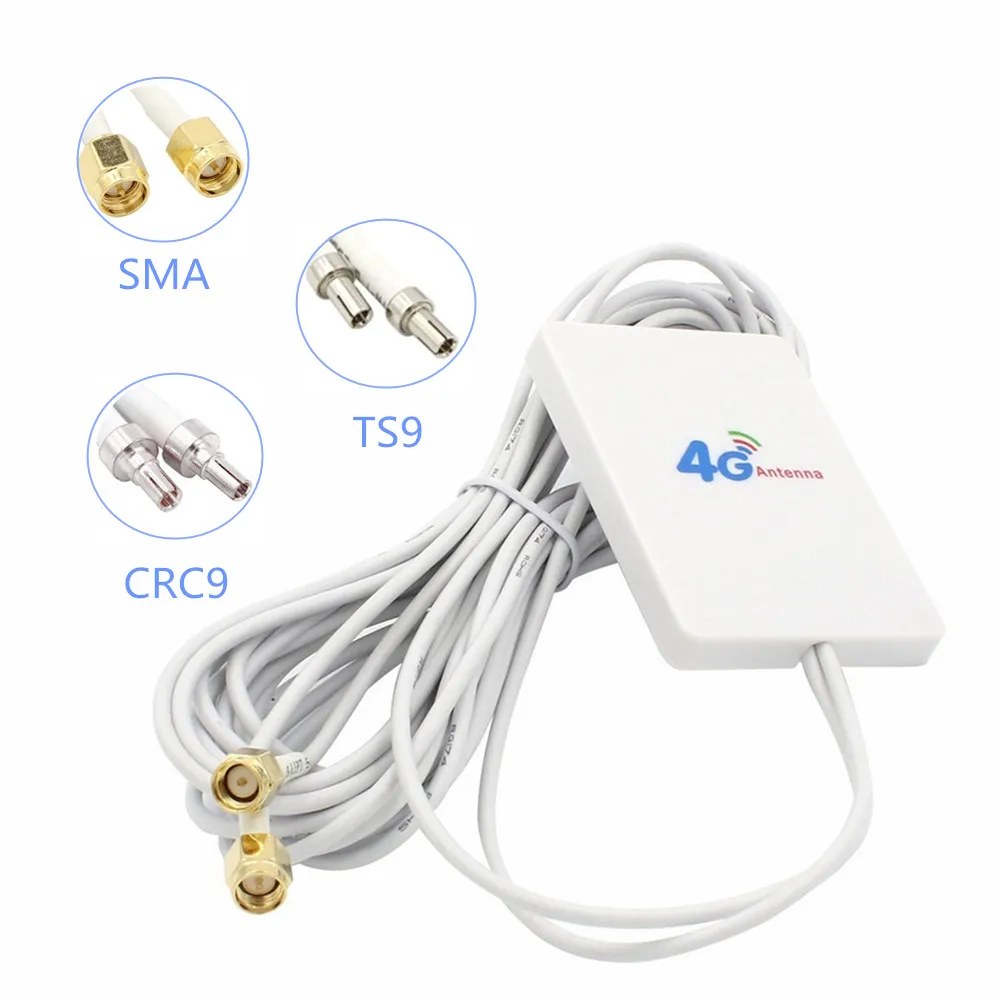3g 4G антенна маршрутизатора панельная Wi-Fi LTE с SMA/TS9/CRC9 разъем 3 м кабель для huawei