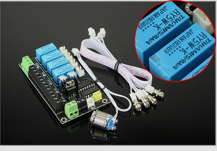 

4 input 1 output Audio Input Signal Selector Relay Board Stereo Signal Switching Amplifier Board RCA For Speakers