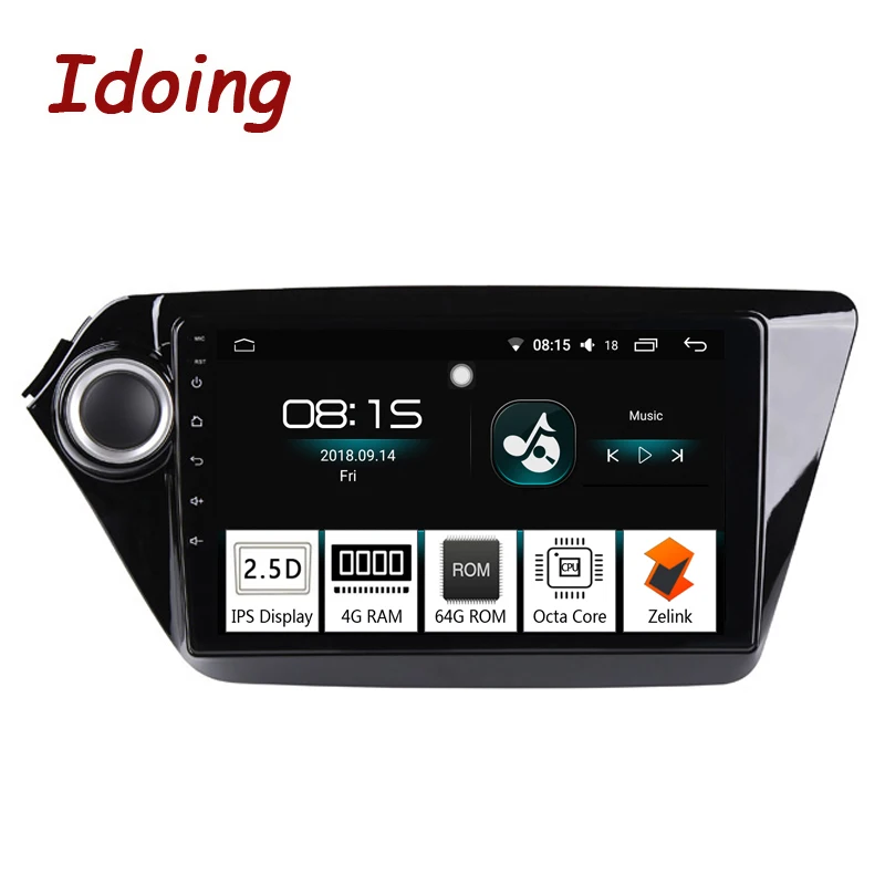 Автомагнитола Idoing на Android плеер с 9 дюймовым IPS экраном восьмиядерным процессором