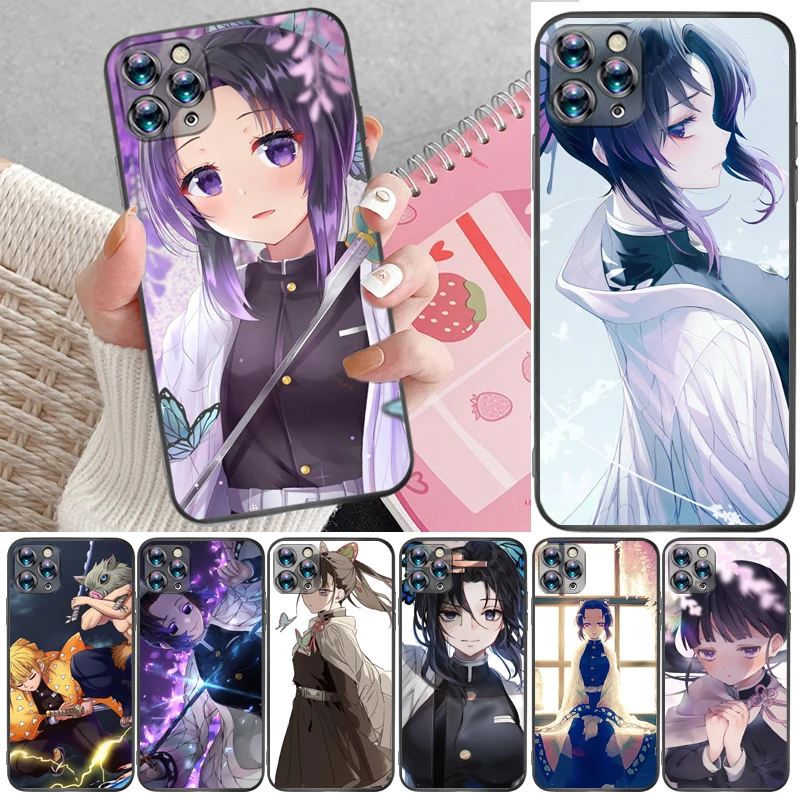 

Demon Slayer Agatsuma Zenitsu Kamado Nezuko Kamado Tanjirou Kimetsu No Yaiba Phone Case For iPhone 6 6S Plus 7 8 Carcasa Funda