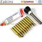 10шт Высококачественный бессвинцовый 900M-T набор наконечников для паяльной станции, железный наконечник + флюс NC-559-ASM-UV + втулка для SAIKE ATTEN AOYUE