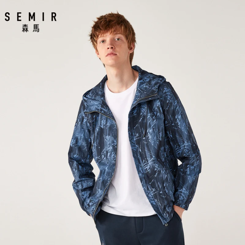 Куртка SEMIR мужская с капюшоном Повседневная модная верхняя одежда в стиле хип хоп