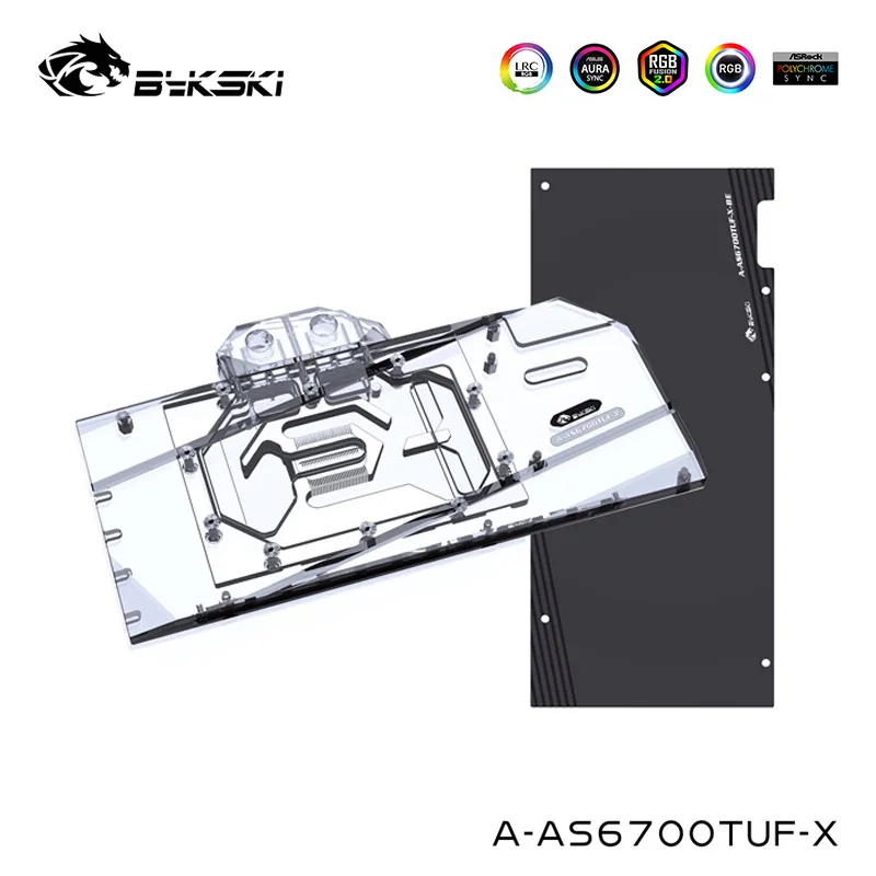 

Bykski компьютерный кулер для воды для ASUS ROG Strix Radeon RX 6700XT OC Edition, блок Охлаждения видеокарты TUF, A-AS6700TUF-X