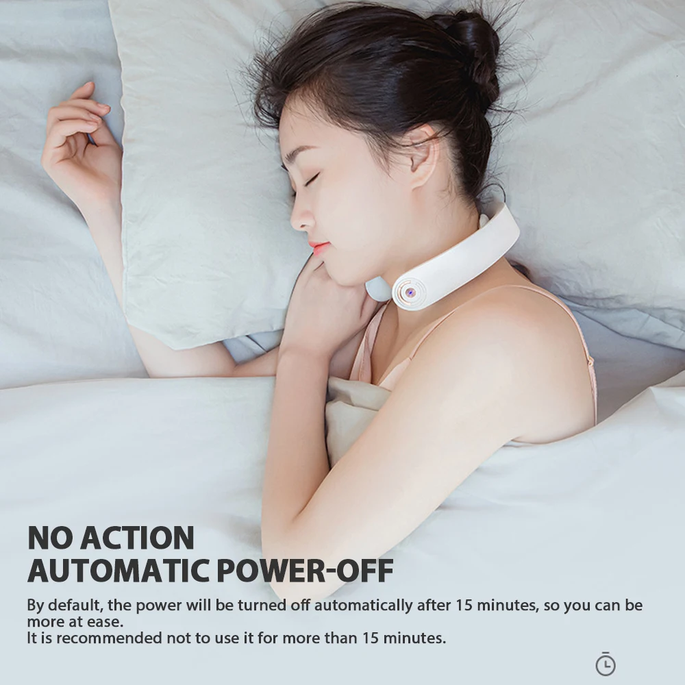 

Multi-part 5 Modes Smart Electric Neck Shoulder Massager Protector Low Frequency Magnetic Therapy Pulse Pain Relief Relaxation