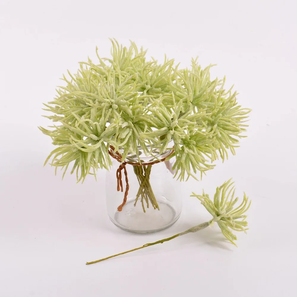 6 шт. сочные цветы и растения искусственная трава Рождество свадьба украшение для