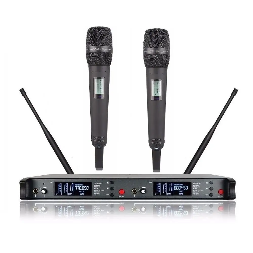 UHF черный SKM 9000 беспроводной микрофон стойка набор микрофонов с большим диапазоном