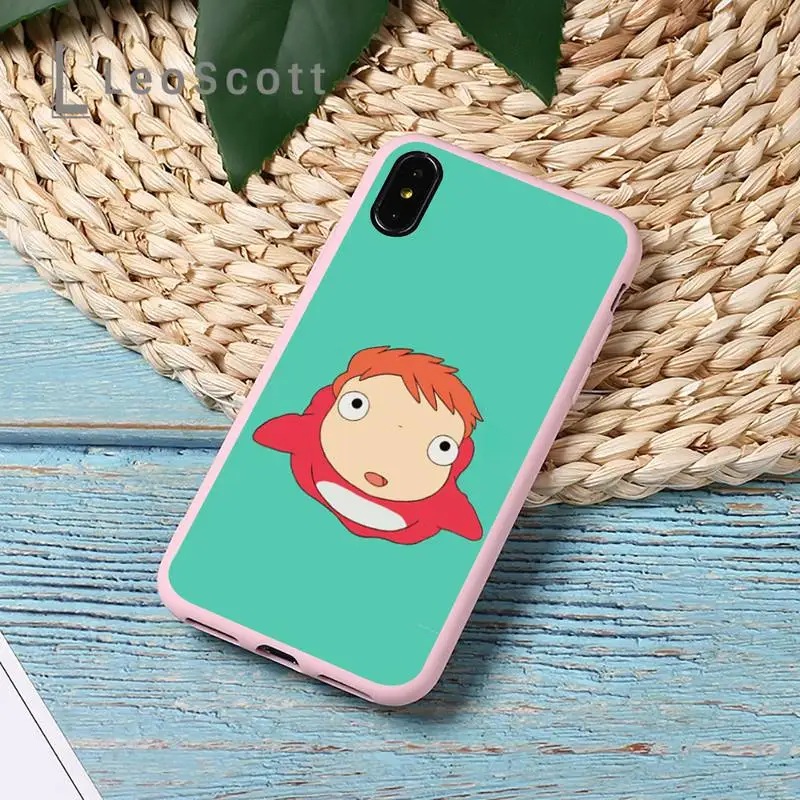 

ponyo Hayao Miyazak cartoon Phone Case Candy Color for iPhone 11 12 mini pro XS MAX 8 7 6 6S Plus X 5S SE 2020 XR