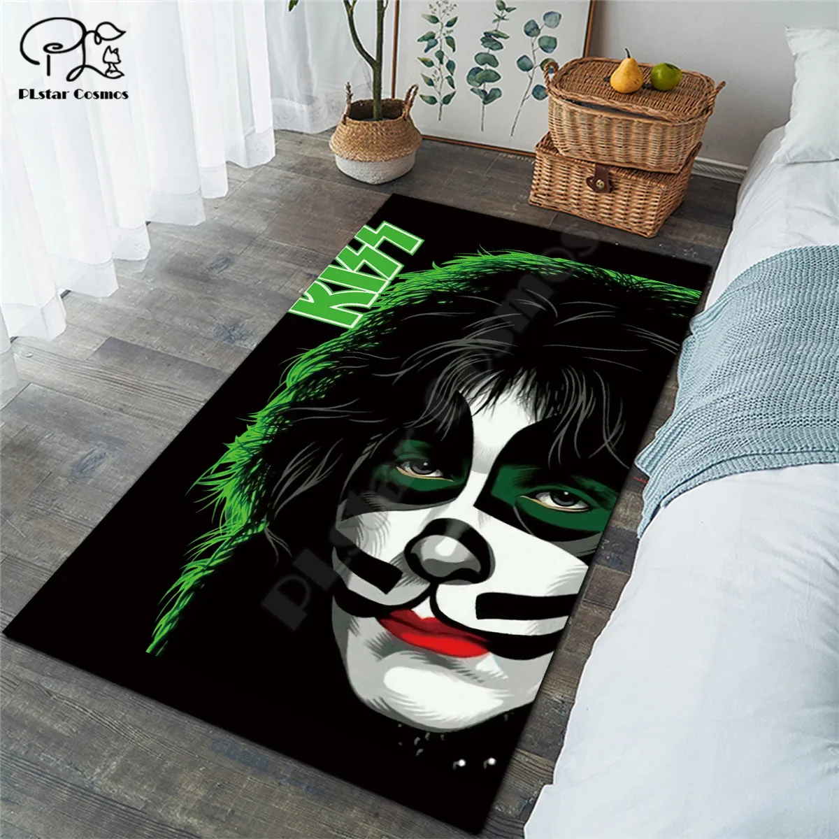 Классический KISS ковры из мягкой фланели 3D коврики с принтом автомобильные