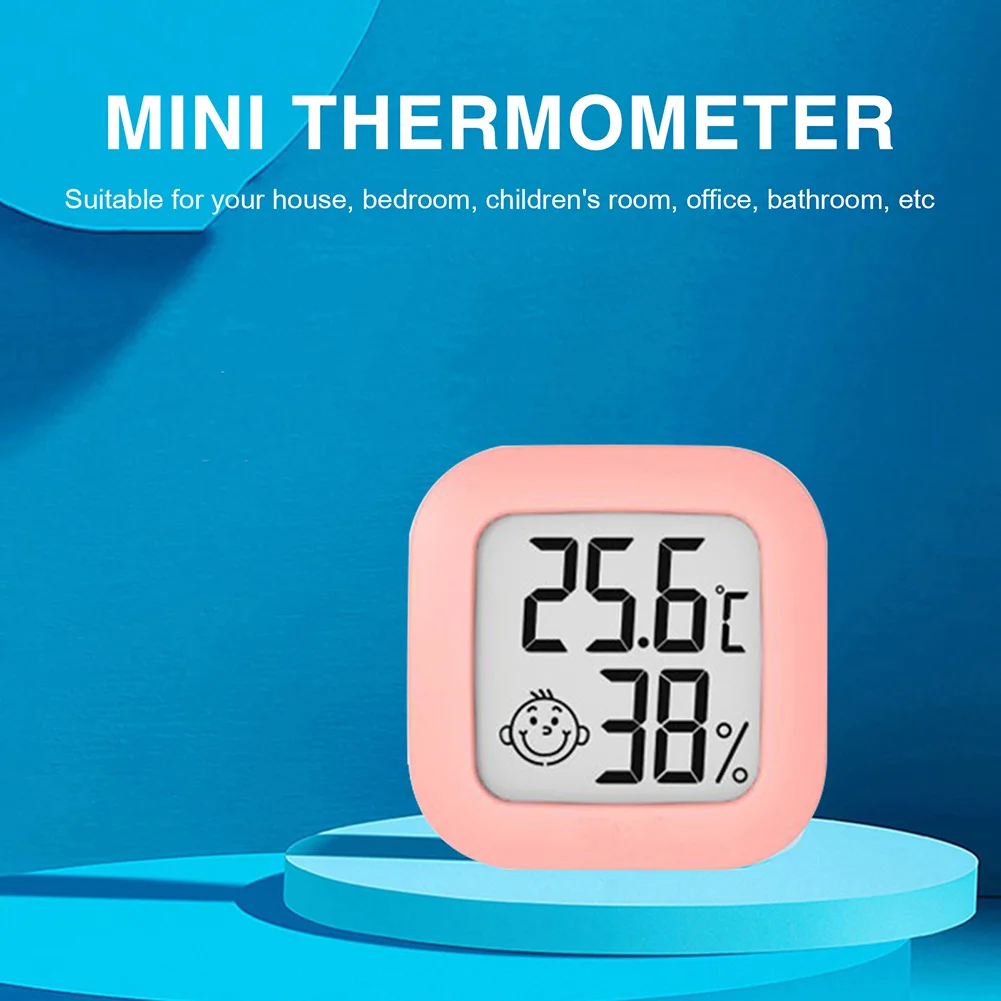 digital lcd thermometer hygrometer indoor mini temperature humidity meter electronic monitor smile face digital lcd thermometer free global shipping