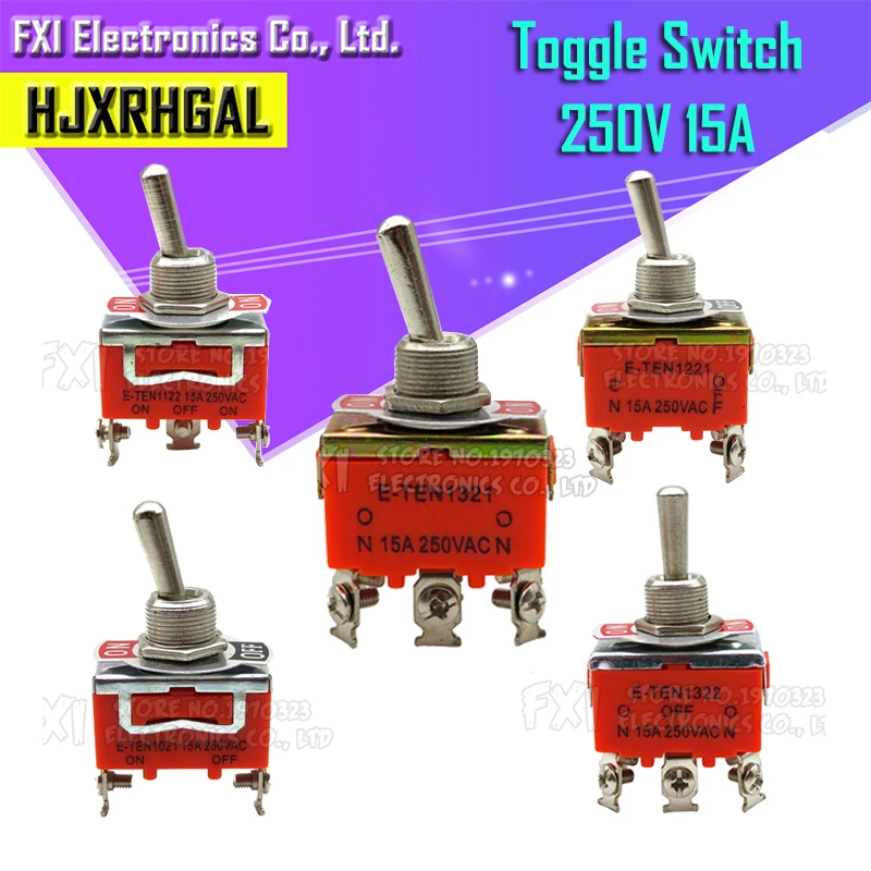 1 шт. E TEN1322 TEN1321 TEN1221 TEN1122 TEN1121 TEN1021 15A/250V переключатель миниатюрные тумблеры 1322 1321