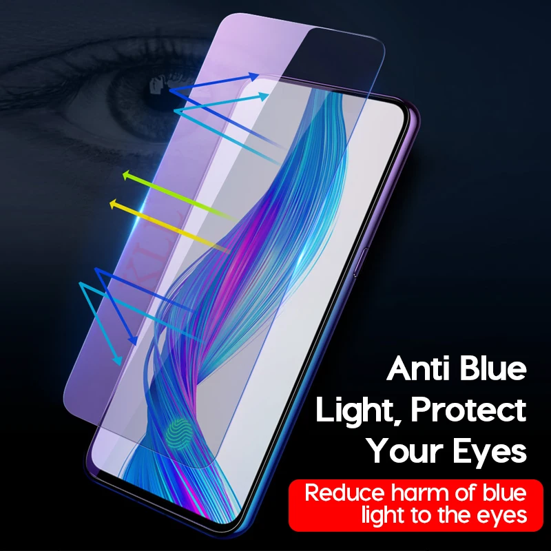 2.5D полное покрытие анти-синий светильник закаленное стекло для OPPO Realme X 3 Pro Защита экрана для OPPO Realme 5 Pro U1 9H твердость