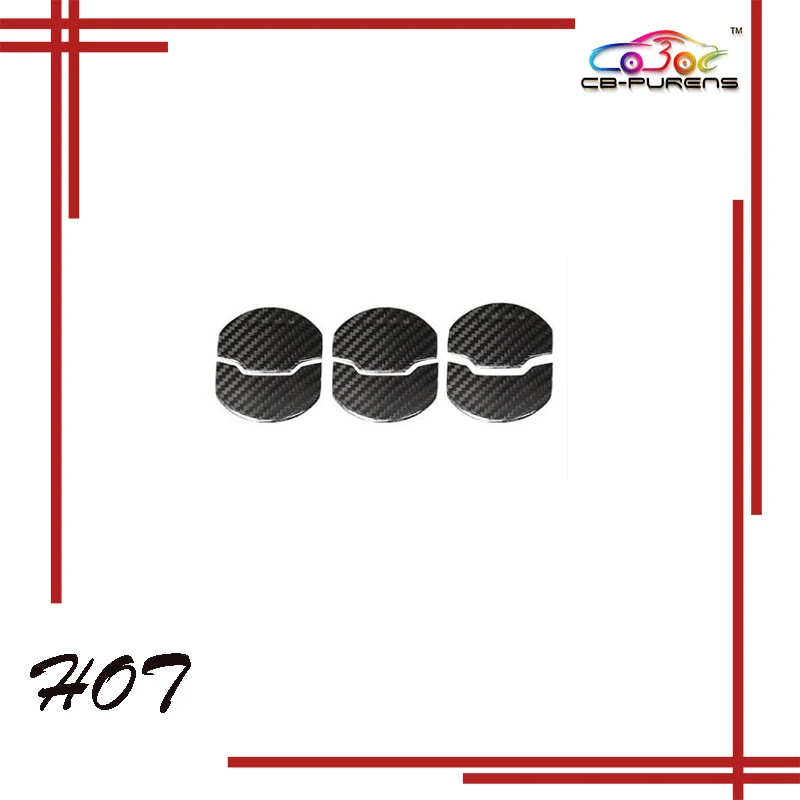 

Real Dry Carbon Fiber Gloss Black Air Conditioner Vent Sticker For-Ford-Mustang 2015-2017 Left & Right Hand Drive Version - 6pcs