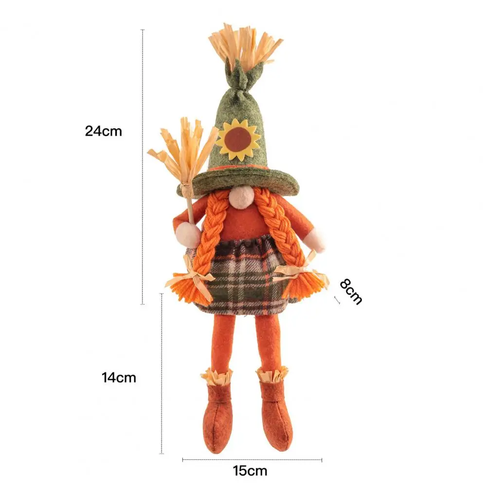 

Halloween Faceless Doll Cute Desktop Faceless Dwarf Doll Scarecrow Decorative Toy Scarecrow Gnome Dolls Halloween Supplies