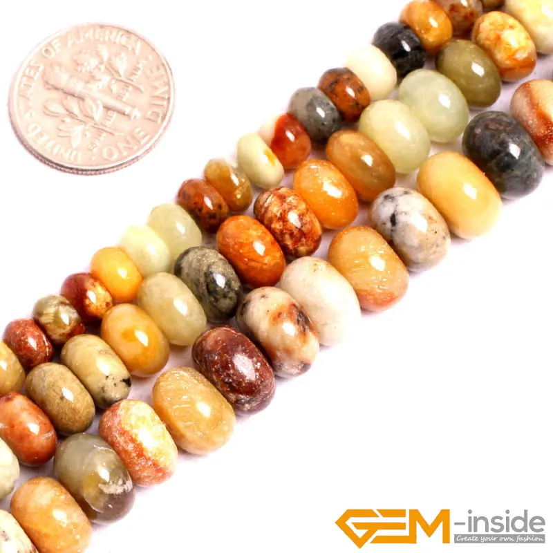 

Natural Nephrite Huashow Jades Faceted Rondelle Spacer Beads For Jewelry Making Strand 15 Inch DIY Fashion Beads For Women Gifts