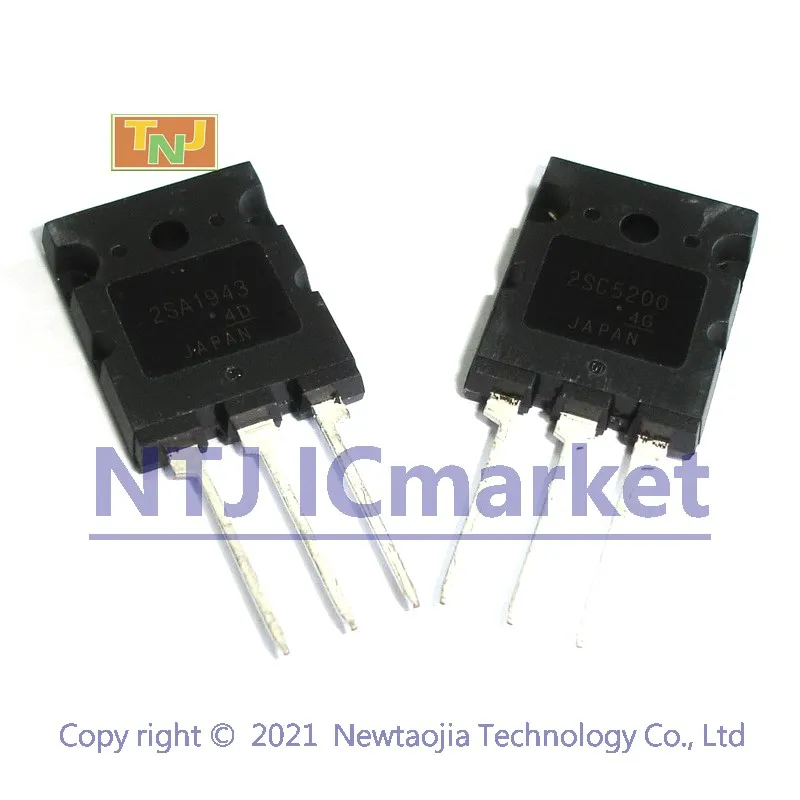 5 пар/набор 2SA1943 + 2SC5200 TO-3PL 10 шт. A1943 C5200 транзистор |