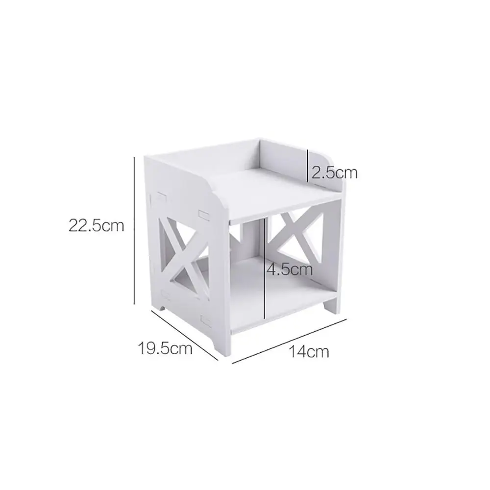 

2 Layers Wood Storage Rack Cosmetic Storage Shelf Corner Racks Holder Kitchen Bathroom Organizer Tabletop Decor