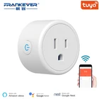 Смарт-розетка FrankEver Mini, Wi-Fi, 110-230 В, голосовое управление, таймер, работа с Alexa, Google Home, Tuya