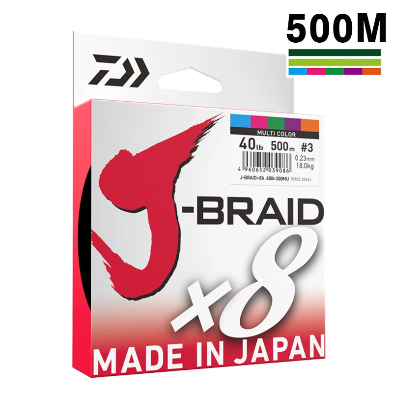 DAIWA 8 плетеная рыболовная леска из ПЭ Длина: 500m/550yds 30 80lb Диаметр: 0 2 мм 35 Япония J