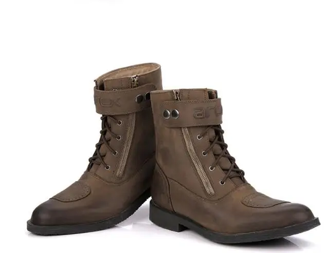 ARCX/мотоциклетные ботинки кожаная обувь для отдыха Водонепроницаемая Мужская