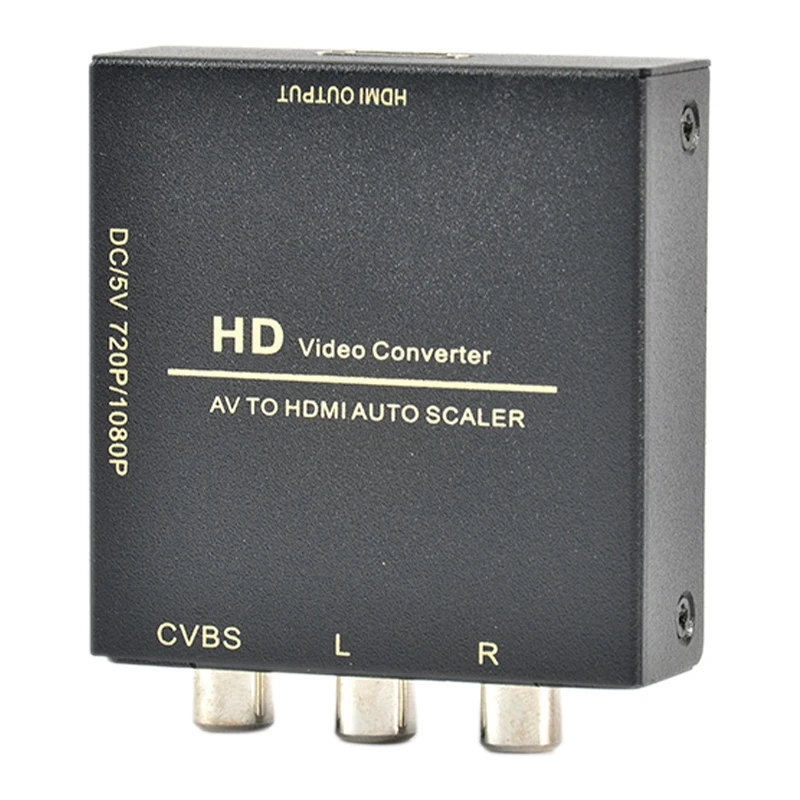 AV в HDMI адаптер RCA HD конвертер для ПК/PS4/PS3/TV/STB/VHS/видеомагнитофон/видеокамера/DVD 1080P| |