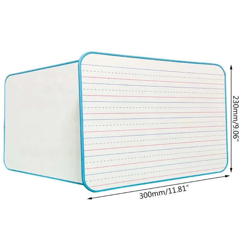 

Small Dr y Erase White Board Portable Dr yErase Lap Board with Line Double Sided 831D