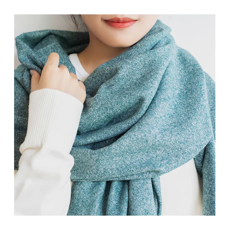 SP & CITY простой Однотонный женский шарф снуд с кисточками для зимы винтажная