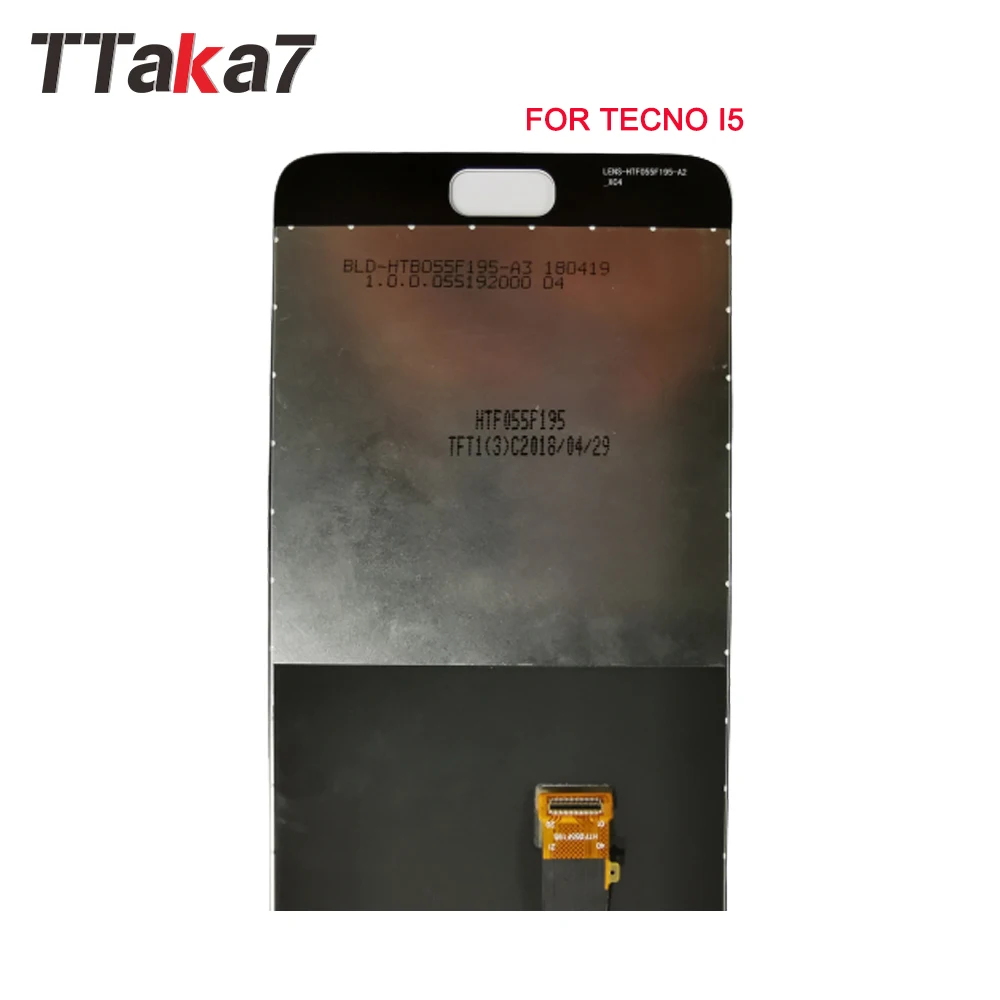 Для Tecno I5 ЖК-дисплей кодирующий преобразователь сенсорного экрана в сборе Замена