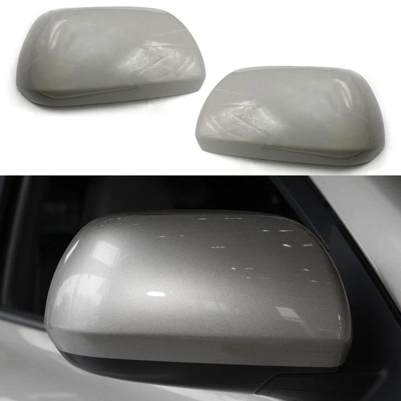 

1 пара левая и правая крышка для бокового зеркала заднего вида автомобиля, декоративная крышка серебряного цвета, подходит для Toyota Highlander 2008, ...