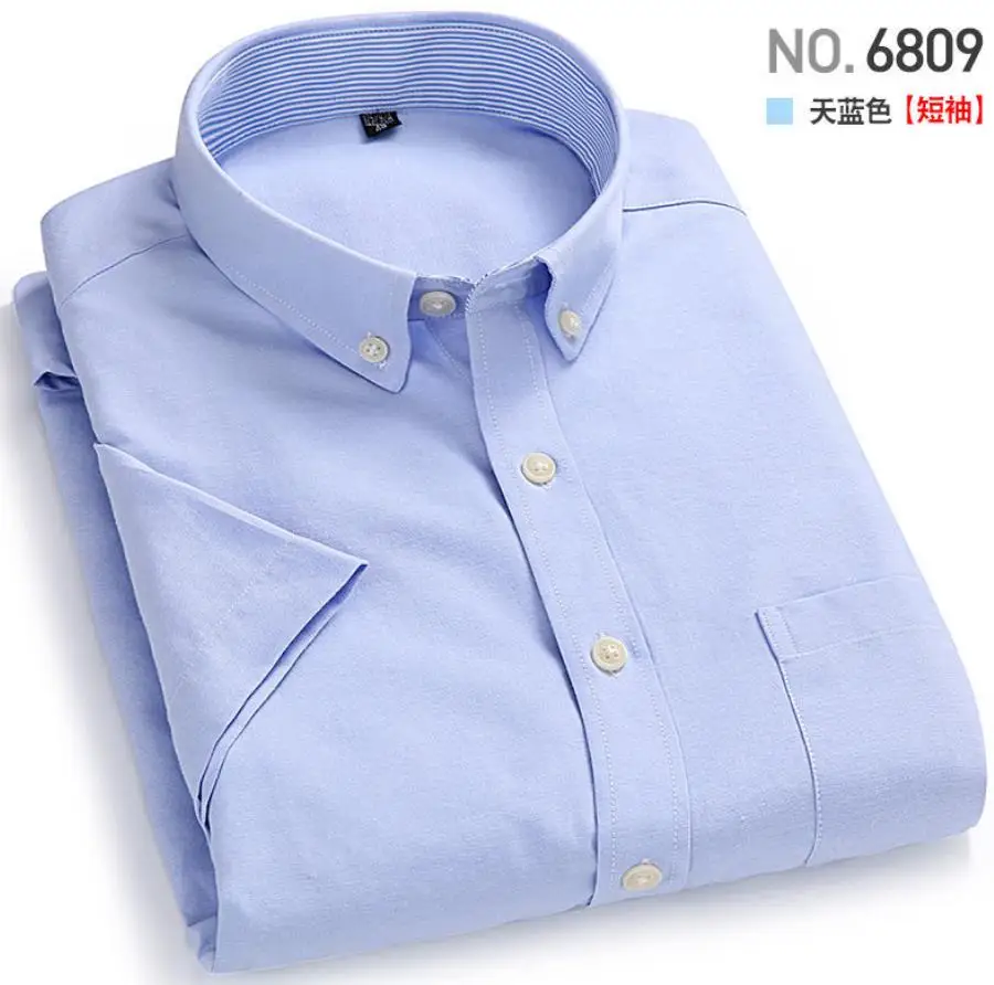 

Oxford spinning men's business shirt slim-fit professional loose trend short-sleeved clothes