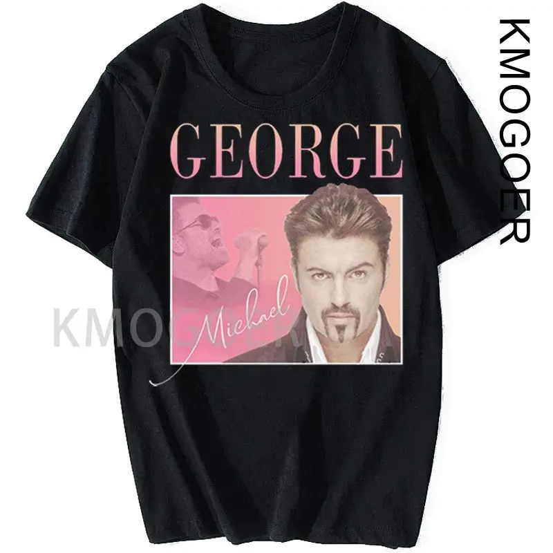 Футболка мужская хлопковая оверсайз модная тенниска с забавным рисунком Джорджа