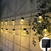 waterproof solar powered 102030 led ball string lights backyard patio holiday christmas light for home garden party decoration