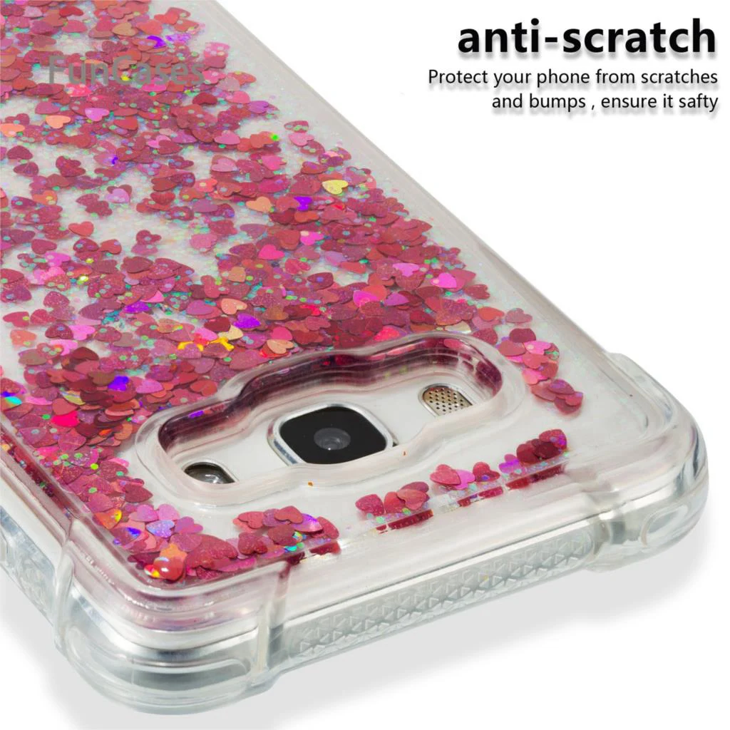 Чехол с сияющими блестками для сотовых телефонов samsung J510 мягкая задняя крышка из