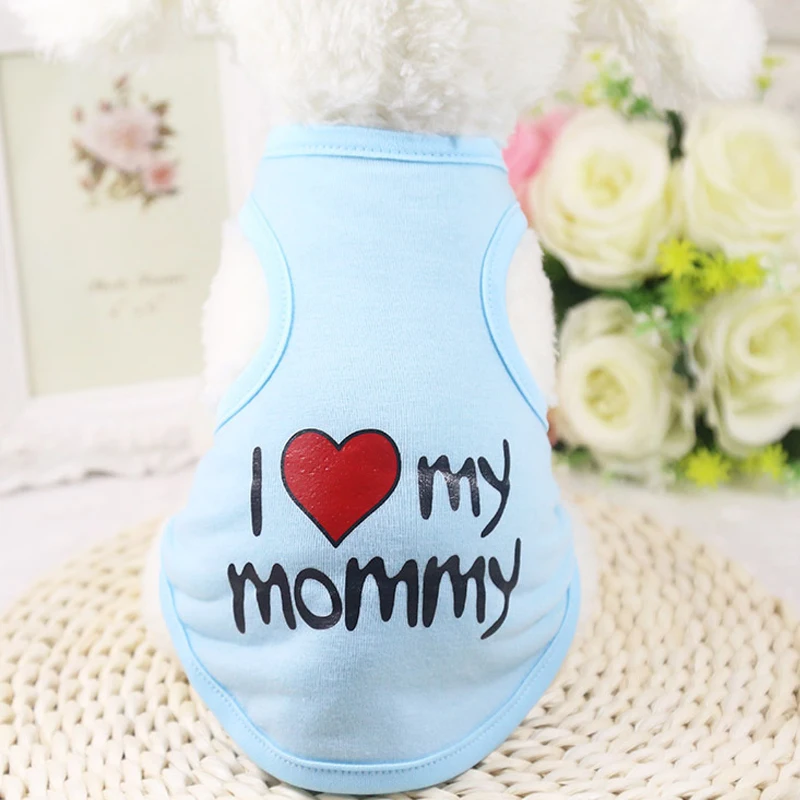 Жилет для собаки с буквенным принтом хлопковая одежда собак костюм кошки платье