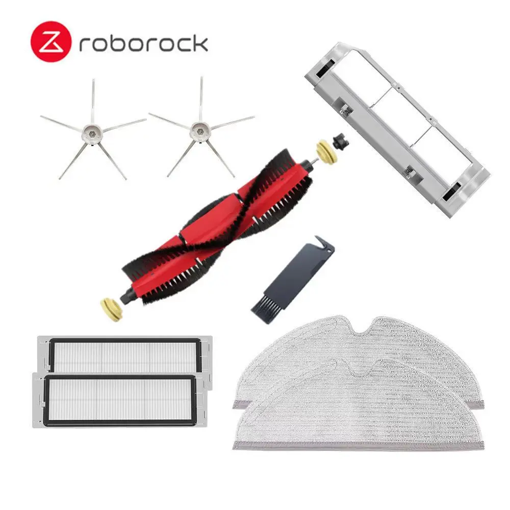 

New Roborock Accessories Removable Main Brush Cleaning Tool Pentagonal Side Brush, Washable Filter for S5 Max S6 S50