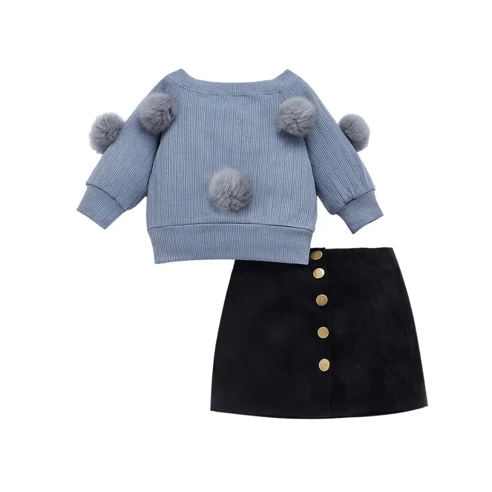 Emmababy Бесплатная доставка 1-6 лет комплекты одежды для девочек с длинными рукавами