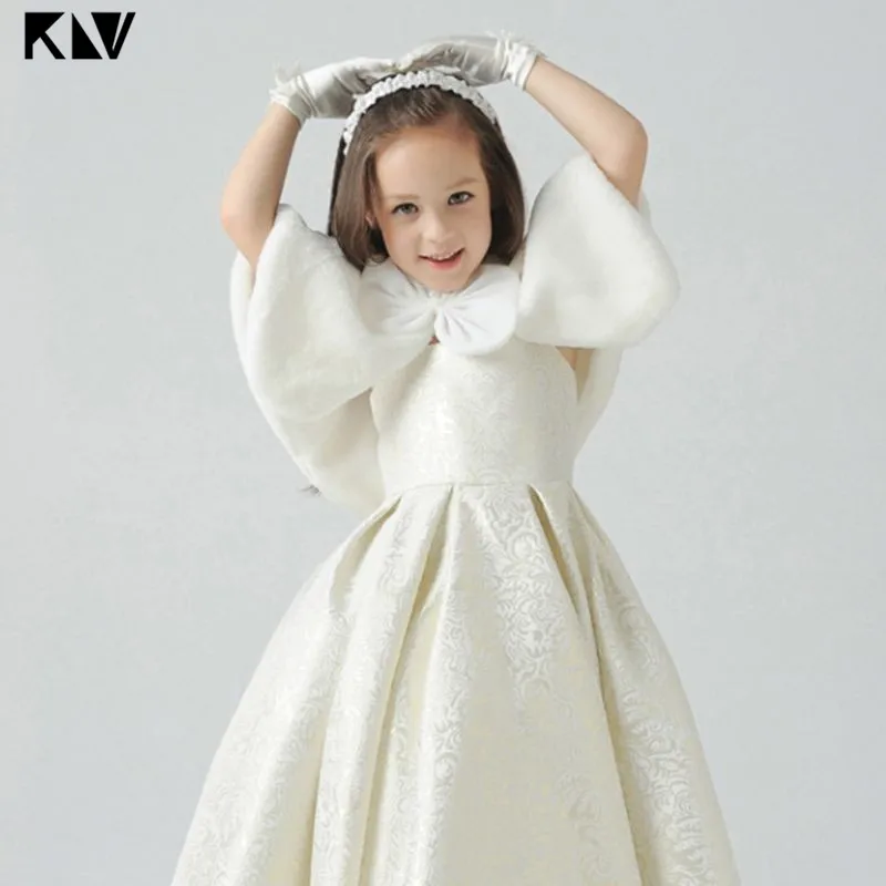 KLV/плотная шаль с цветочным узором для девочек Детское милое болеро большим