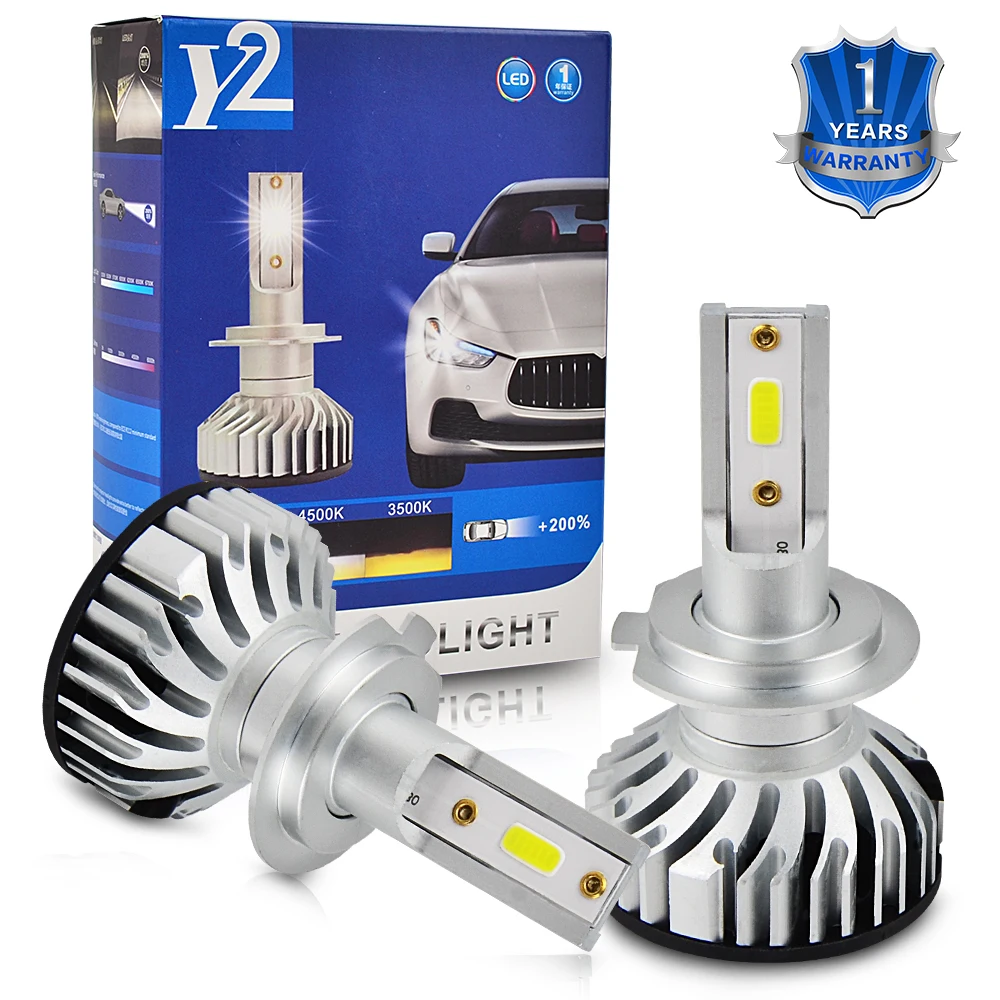 Автомобильные фары Bevinsee H8 H9 H11 H4 9003 HB2 H7 9005 9006 HB3 HB4 LED 6000LM 50W 6500K противотуманные