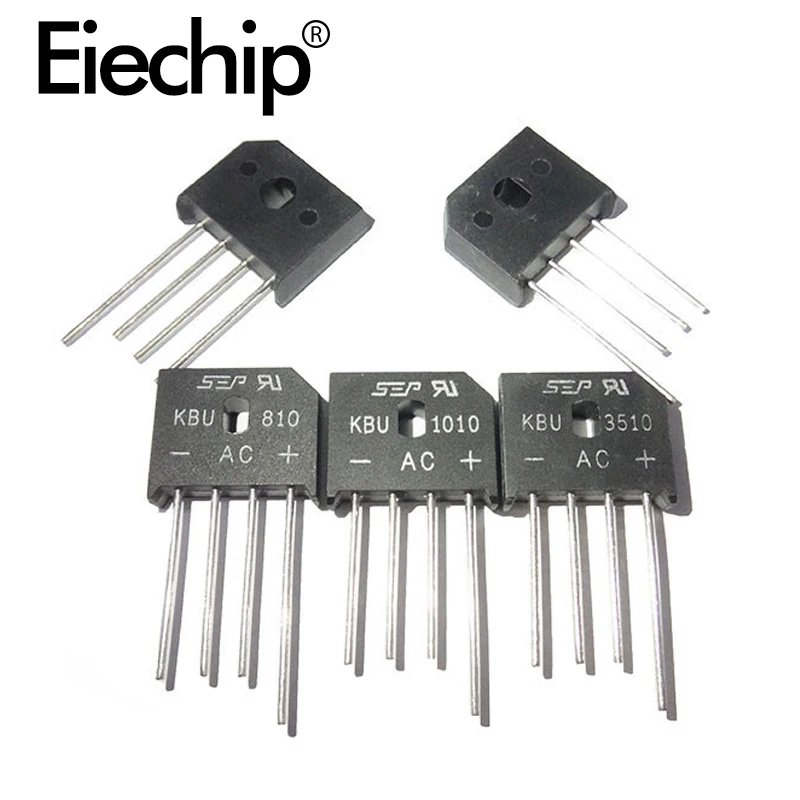 Электронные компоненты выпрямитель мост плоский DIP Диод 15A10A1000V KBU608 KBU610 KBU808 KBU810