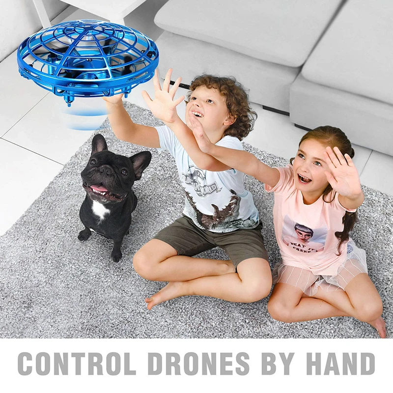Global Drone анти-столкновения мини-Дрон индукционный самолет Анти-столкновения ручной НЛО мяч Квадрокоптер подарок для мальчиков