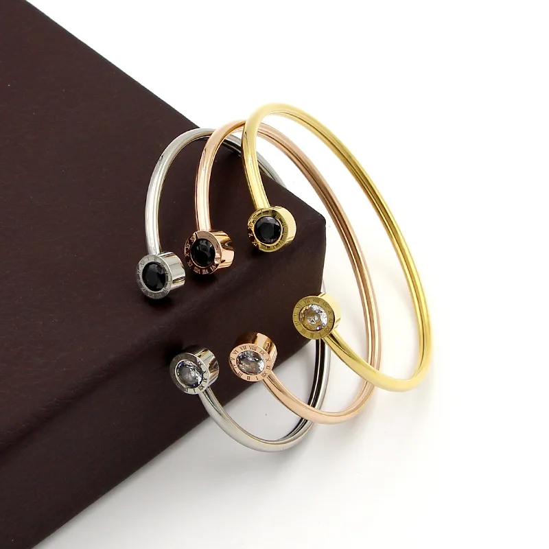 Женский Браслет манжета из титановой нержавеющей стали|Браслеты| |