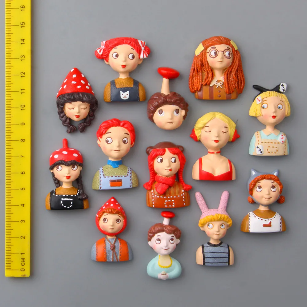 Магнит на холодильник Funy с изображением города мультфильма для девочек и