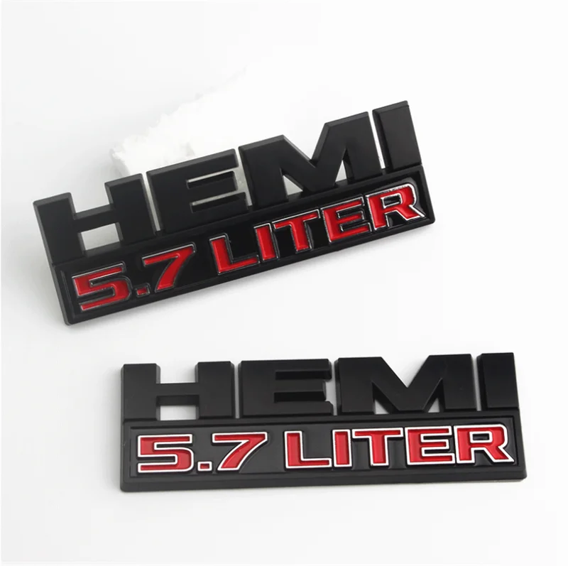 

1pc for Dodge 3D HEMI 5.7 LITER Sticker Car Styling Frond Trunk Body Decoration