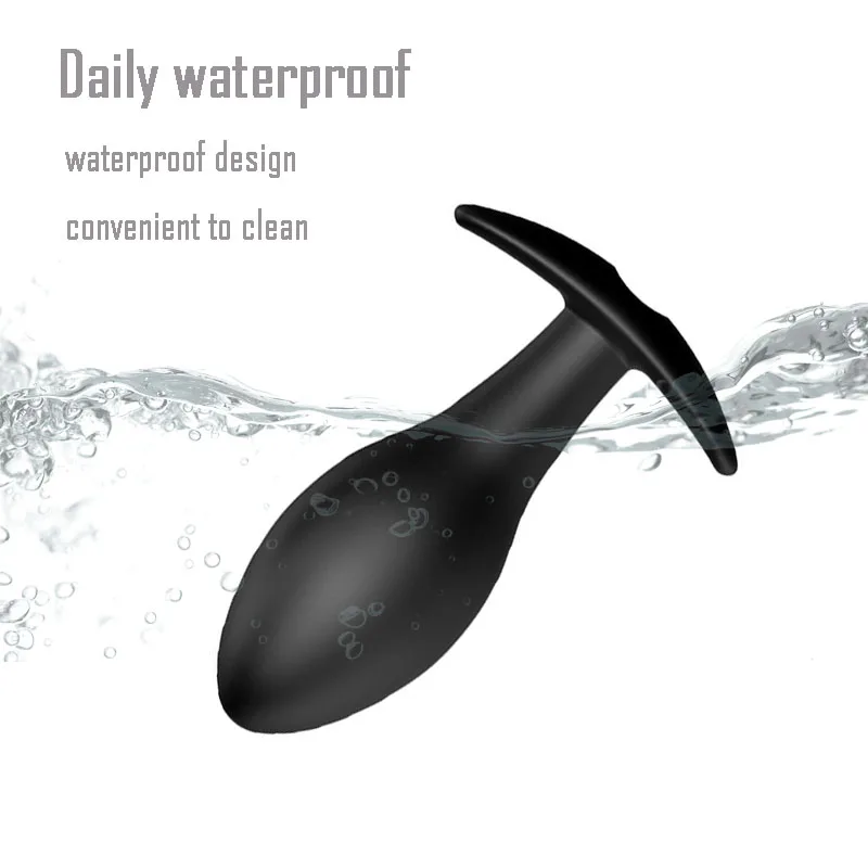 Черная Анальная пробка Анальный вибратор для мужчин Мужской мастурбатор 12