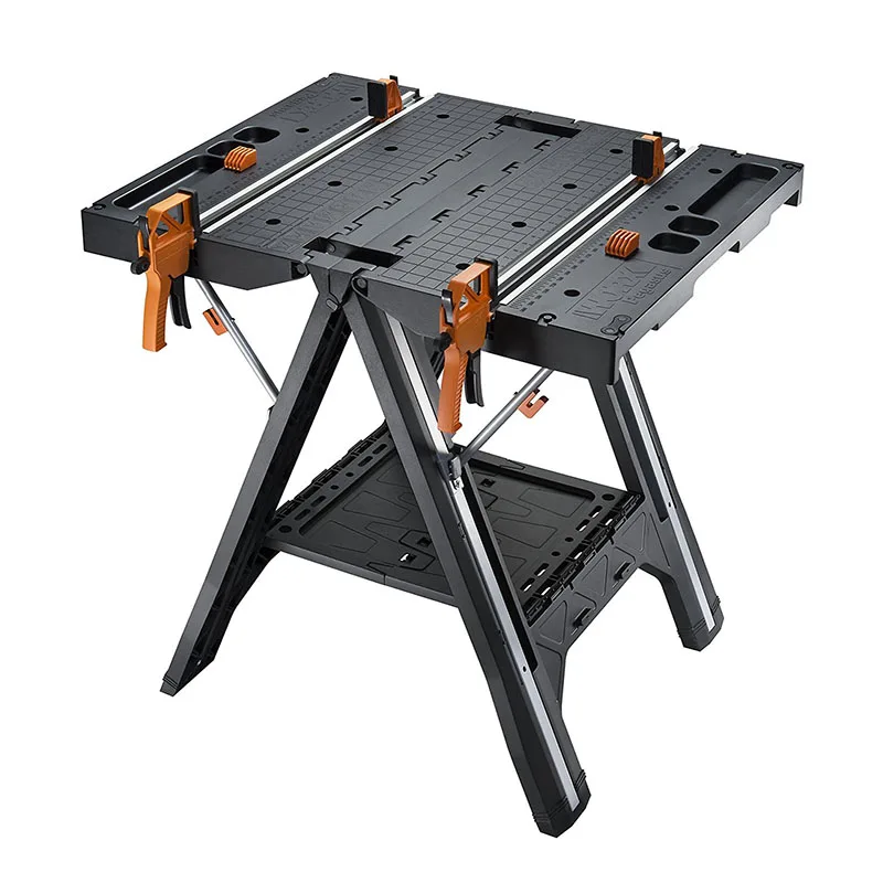 WORX WX051 многофункциональный Рабочий стол и Sawhorse с быстрыми зажимами и прищепками WX051