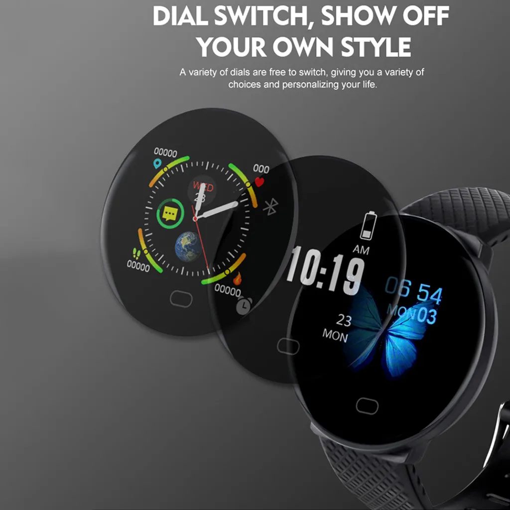 

Male smartwatch Super Standby waterproof fitness smart watches for men silicone band led display digital watch for Android IOS