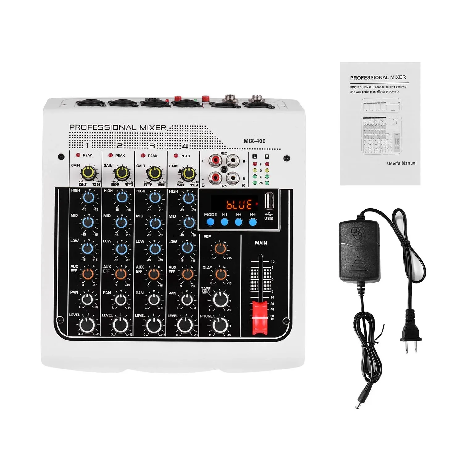 Микс-400 Беспроводная фотовспышка 6 каналов Live Studio мощный микшерный усилитель