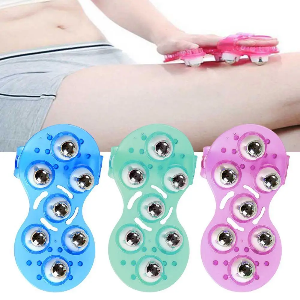 

Roller Ball Body Massage Glove Anti-Cellulite Muscle Buttocks Face Shoulder Pain Relax Massager Relief Care For Neck Lift S7K4