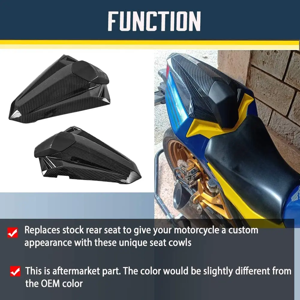 

EX300 Z250 Ninja 300 Rear Seat Cover Cowl Faring for Kawasaki NINJA 250 250R 300R Z300 2013 2014 2015 2016 2017 2018 2019 Black