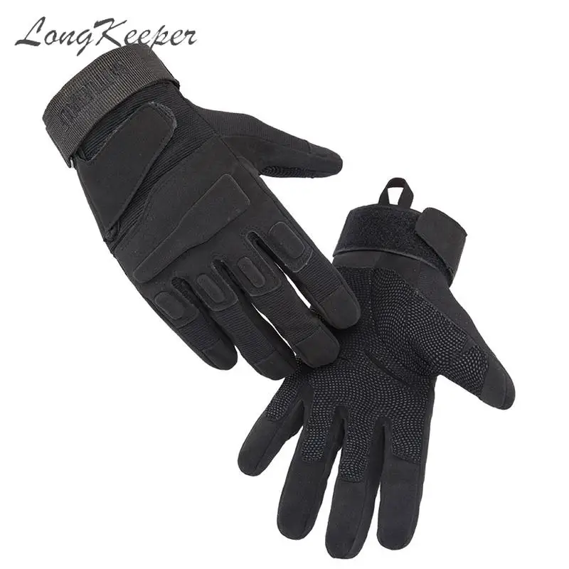 

Перчатки мужские тактические, Военные боевые митенки с закрытыми пальцами, для спорта на открытом воздухе, мотоцикла, Нескользящие, для стр...